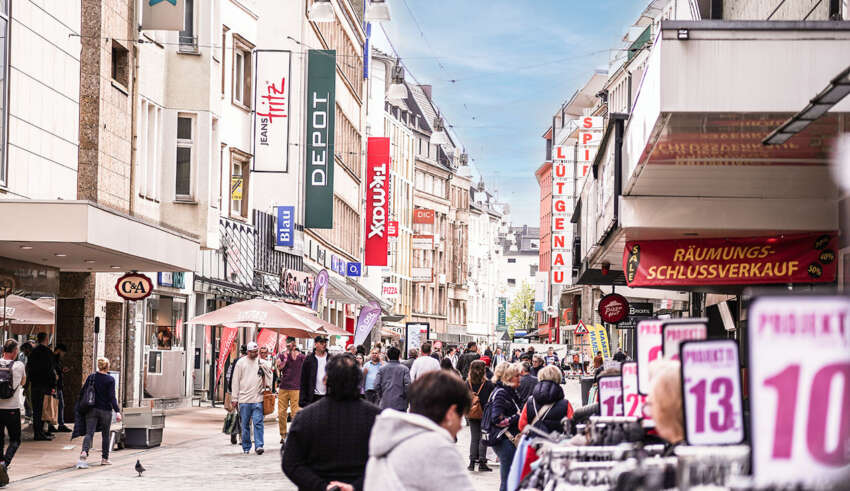 Verkaufsoffener Sonntag in Dortmund im Ruhrgebiet